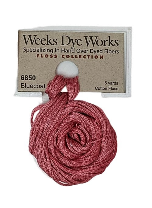 6850 Bluecoat Red | Weeks Dye Works 6 Strand Floss