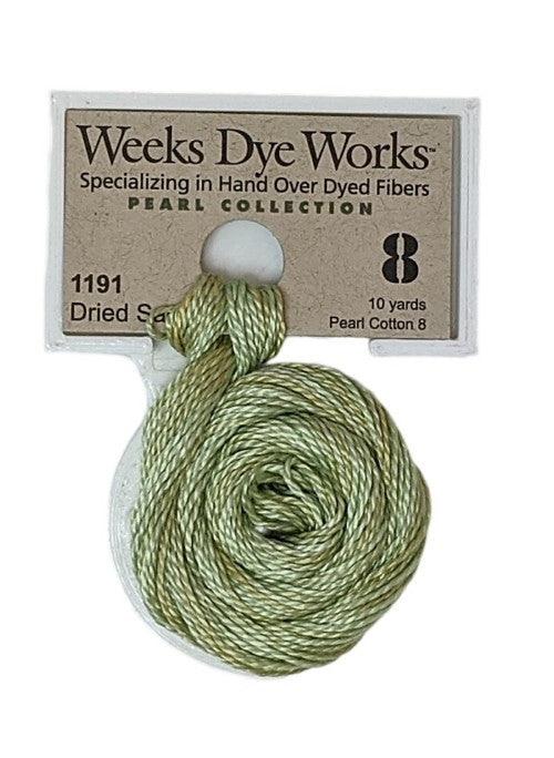 1191 Dried Sage | Weeks Dye Works Pearl Cotton #8