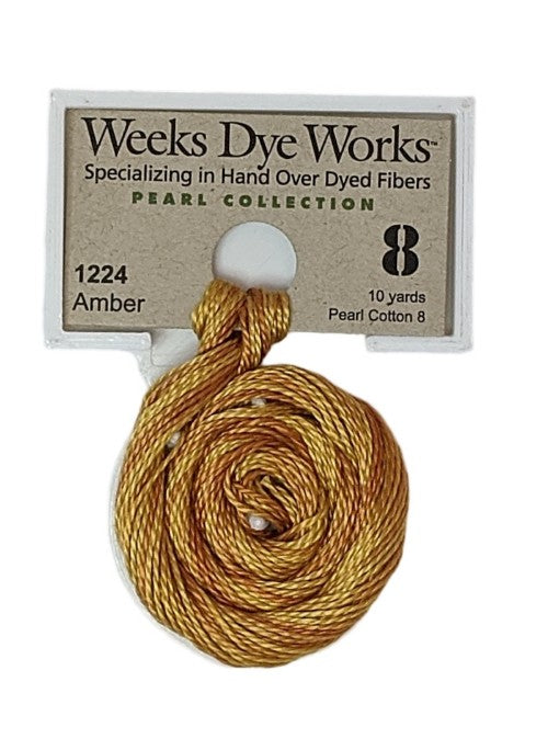 1224 Amber | Weeks Dye Works Pearl Cotton #8