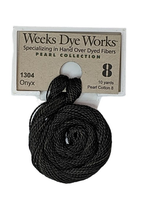 1304 Onyx | Weeks Dye Works Pearl Cotton #8