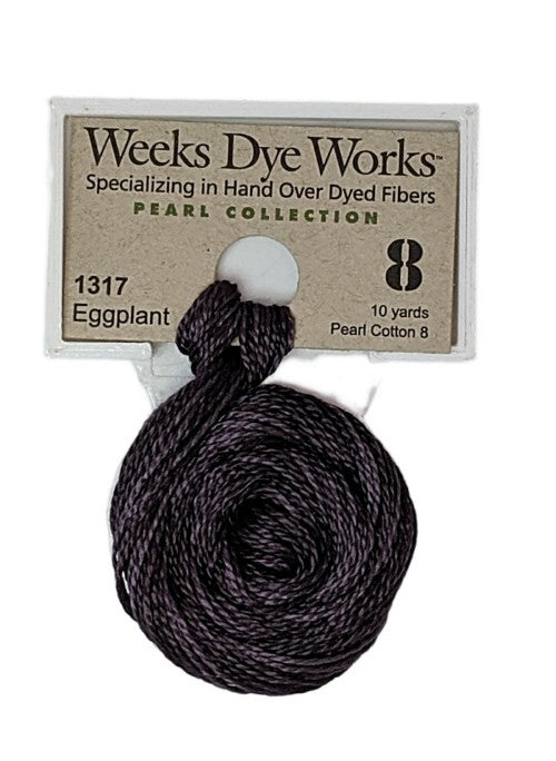 1317 Eggplant | Weeks Dye Works Pearl Cotton #8