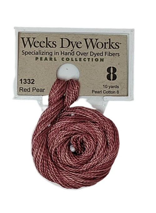 1332 Red Pear | Weeks Dye Works Pearl Cotton #8