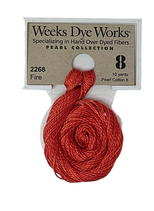 2268 Fire | Weeks Dye Works Pearl Cotton #8