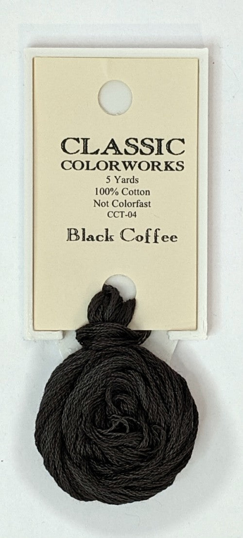 004 Black Coffee | 6 Strand Embroidery Floss by Classic Colorworks