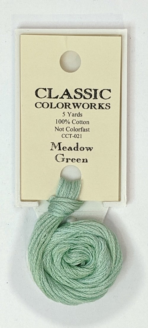 021 Meadow Green | 6 Strand Embroidery Floss by Classic Colorworks
