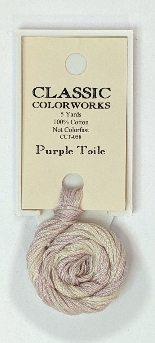 058 Purple Toile | 6 Strand Embroidery Floss by Classic Colorworks