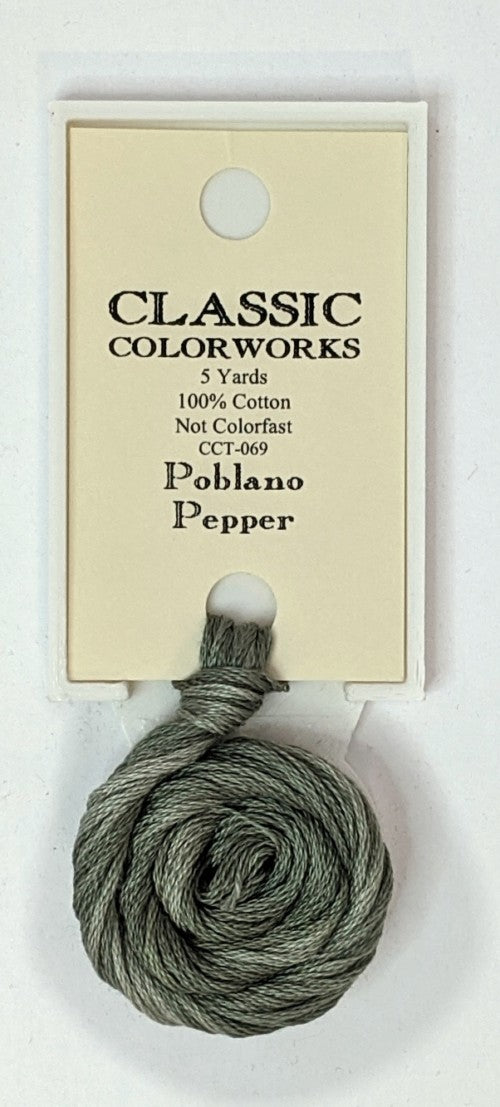 069 Poblano Pepper | 6 Strand Embroidery Floss by Classic Colorworks
