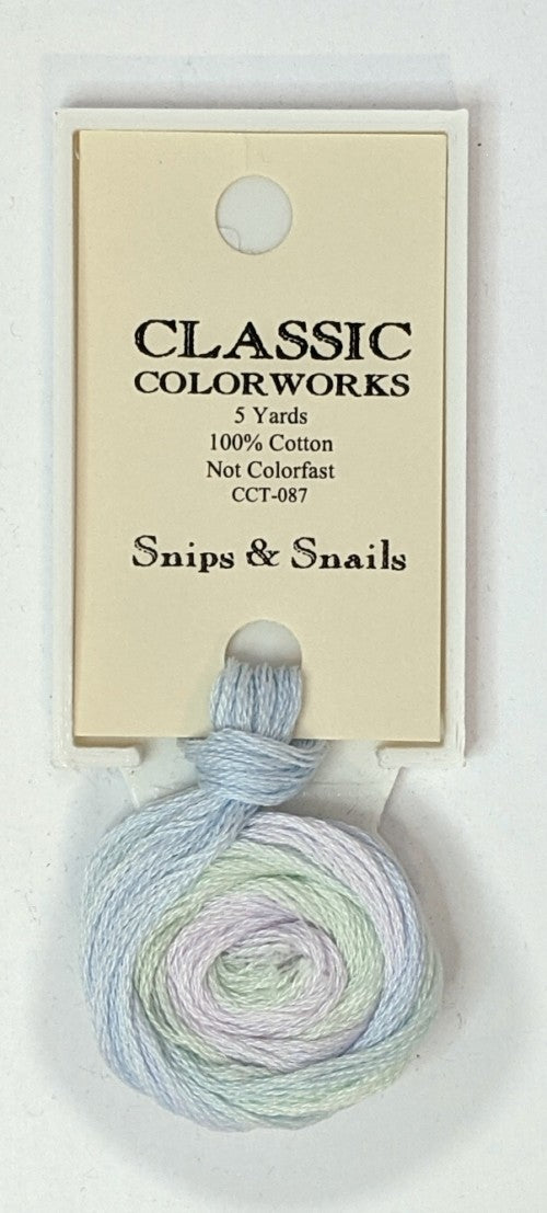 087 Snips And Snails | 6 Strand Embroidery Floss by Classic Colorworks