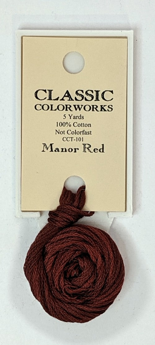 101 Manor Red | 6 Strand Embroidery Floss by Classic Colorworks