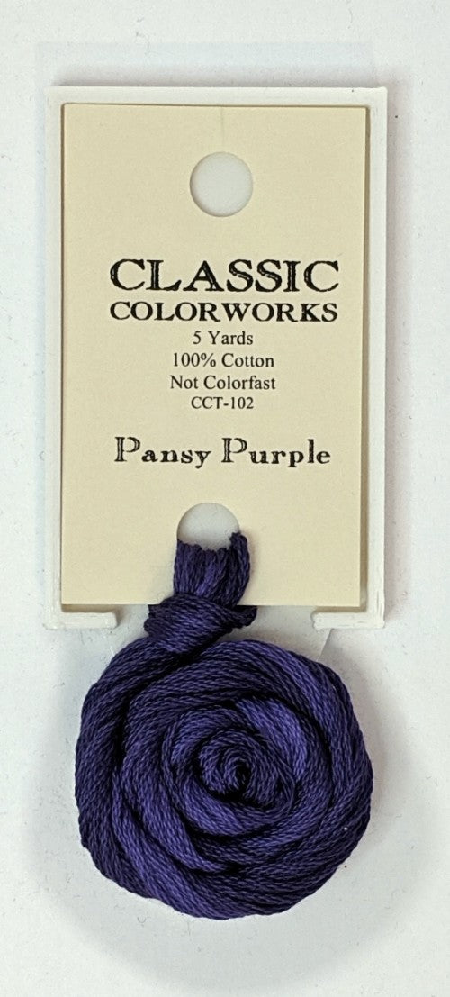 102 Pansy Purple | 6 Strand Embroidery Floss by Classic Colorworks