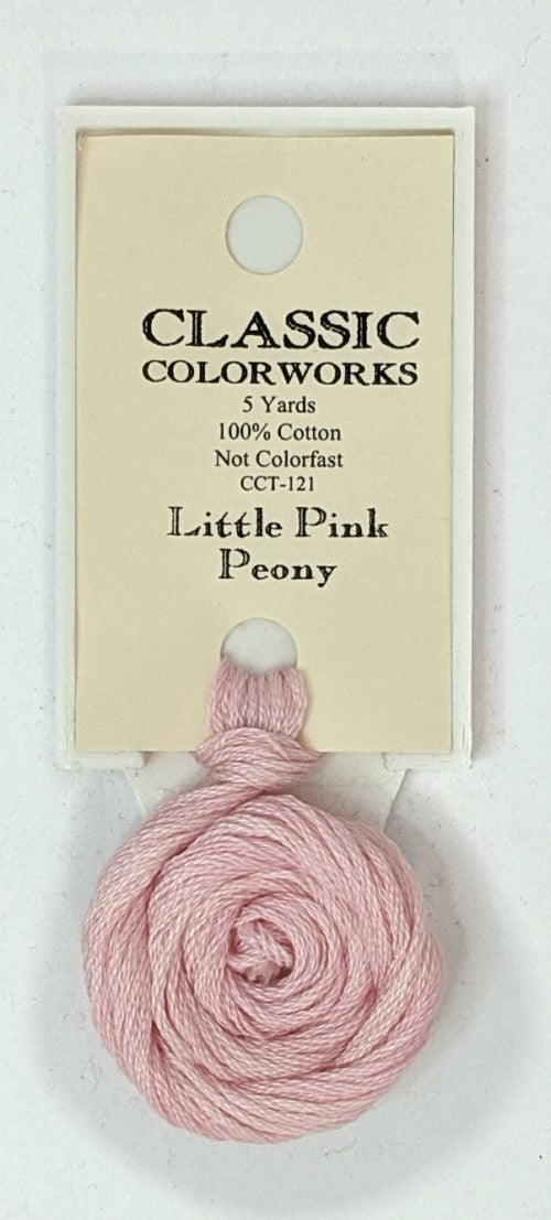 121 Little Pink Peony | 6 Strand Embroidery Floss by Classic Colorworks-Cross Stitch-Classic Colorworks-Millennial Fabrics