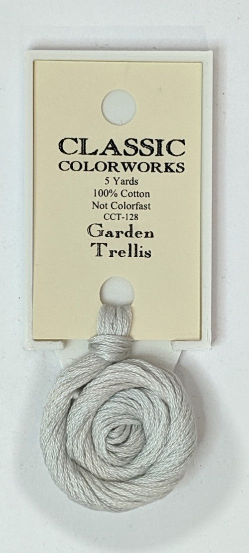128 Garden Trellis | 6 Strand Embroidery Floss by Classic Colorworks-Cross Stitch-Classic Colorworks-Millennial Fabrics