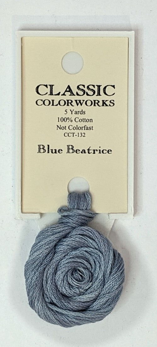 132 Blue Beatrice | 6 Strand Embroidery Floss by Classic Colorworks-Cross Stitch-Classic Colorworks-Millennial Fabrics