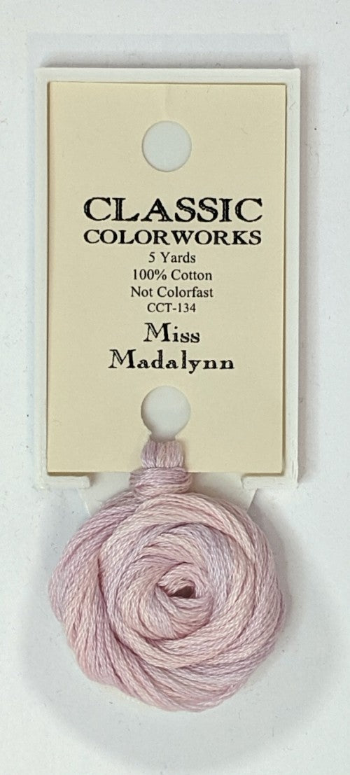134 Miss Madalynn | 6 Strand Embroidery Floss by Classic Colorworks-Cross Stitch-Classic Colorworks-Millennial Fabrics