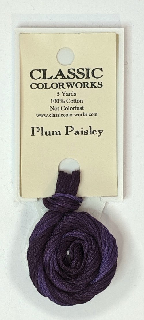 149 Plum Paisley | 6 Strand Embroidery Floss by Classic Colorworks