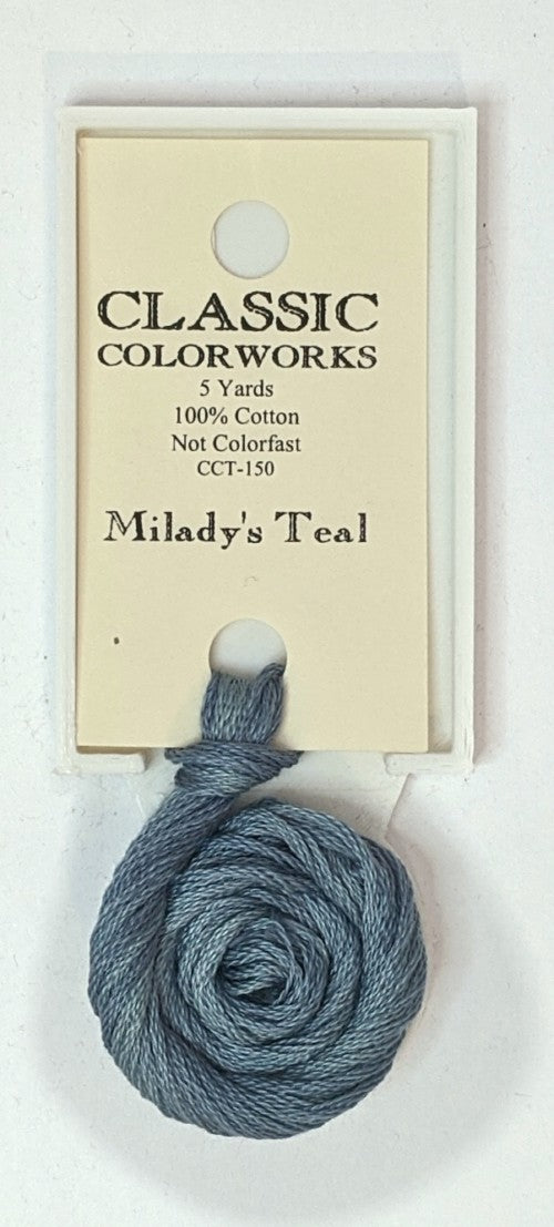 150 Milady's Teal | 6 Strand Embroidery Floss by Classic Colorworks