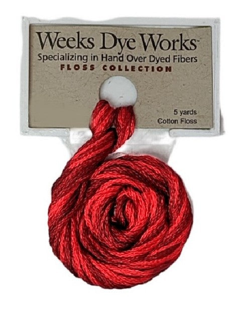 2266 Turkish Red | Weeks Dye Works 6 Strand Floss