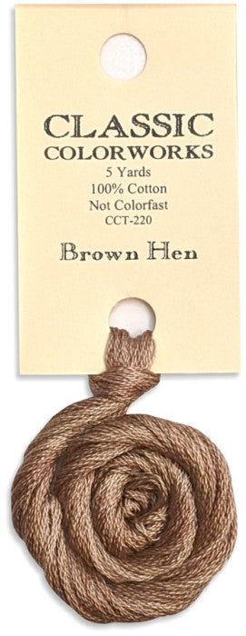 220 Brown Hen | 6 Strand Embroidery Floss by Classic Colorworks