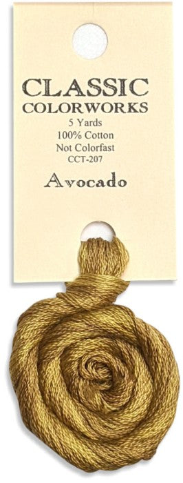 207 Avocado | 6 Strand Embroidery Floss by Classic Colorworks