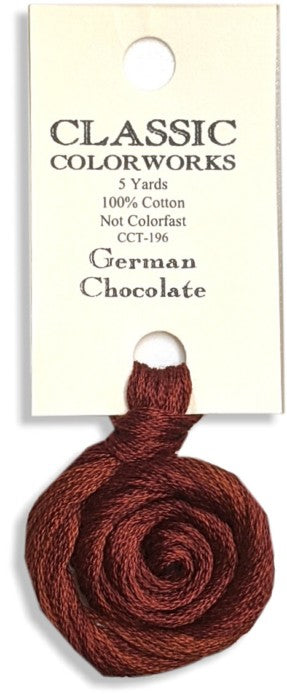 196 German Chocolate | 6 Strand Embroidery Floss by Classic Colorworks