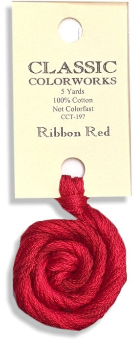 197 Ribbon Red | 6 Strand Embroidery Floss by Classic Colorworks