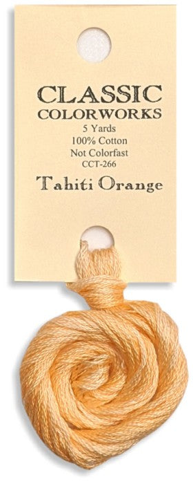 266 Tahiti Orange | 6 Strand Embroidery Floss by Classic Colorworks