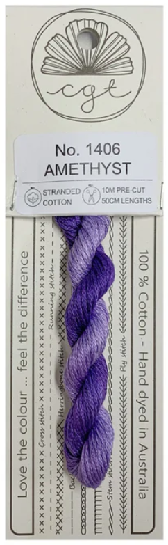 1406 Amethyst | 6 Strand Embroidery Floss by Cottage Garden Threads