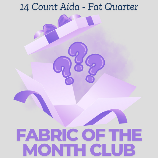 14ct Aida: Fat quarter 18 inches by 27 inches (Fabric of the Month Club Subscription)