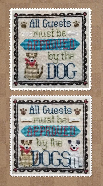 ✓ Dog Owner's Welcome by Waxing Moon Designs-Cross Stitch-Waxing Moon Designs-Millennial Fabrics