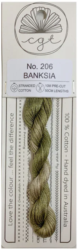 206 Banksia | 6 Strand Embroidery Floss by Cottage Garden Threads