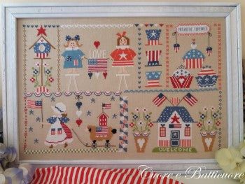 Stars and Stripes in Quilt by Cuore E Batticuore