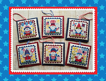 Patriotic Gnome Littles by Waxing Moon Designs