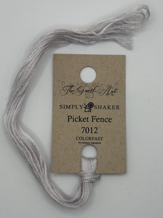 7012 Picket Fence | 6 Strand Embroidery Floss by The Gentle Art