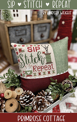 Sip, Stitch, Repeat by Primrose Cottage Stitches