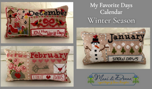 My Favorite Days Calendar - Winter by Mani di Donna