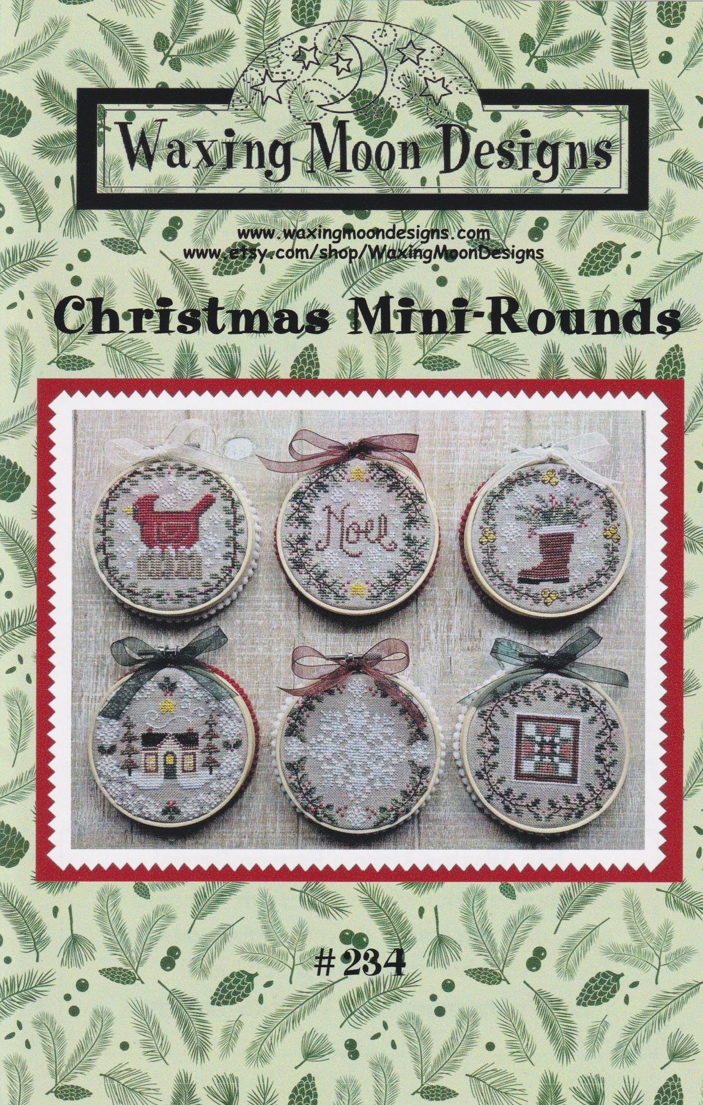 ✓ Christmas Mini Rounds by Waxing Moon Designs