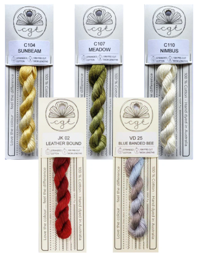 Heart's Garden (The Blue Flower) Thread Pack by Cottage Garden Threads