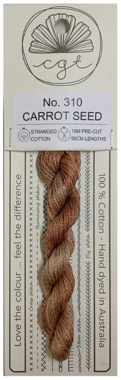 310 Carrot Seed | 6 Strand Embroidery Floss by Cottage Garden Threads