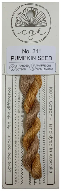 311 Pumpkin Seed | 6 Strand Embroidery Floss by Cottage Garden Threads