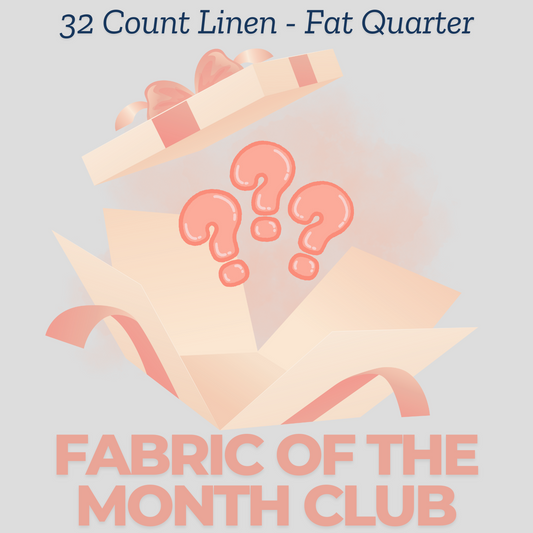 32 Linen: Fat quarter 18 inches by 27 inches (Fabric of the Month Club Subscription)
