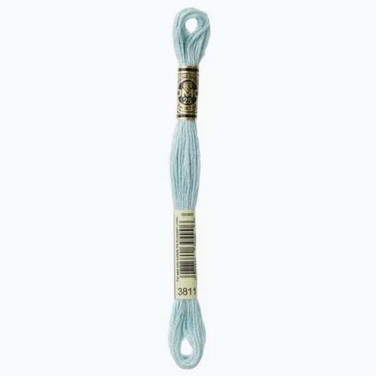 DMC 6 Strand Cotton Embroidery Floss #3811 - Turquoise Very Light