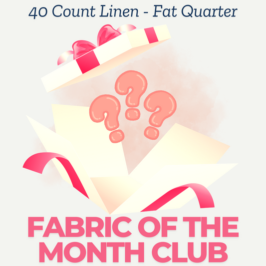 40 Linen: Fat quarter 18 inches by 27 inches (Fabric of the Month Club Subscription)