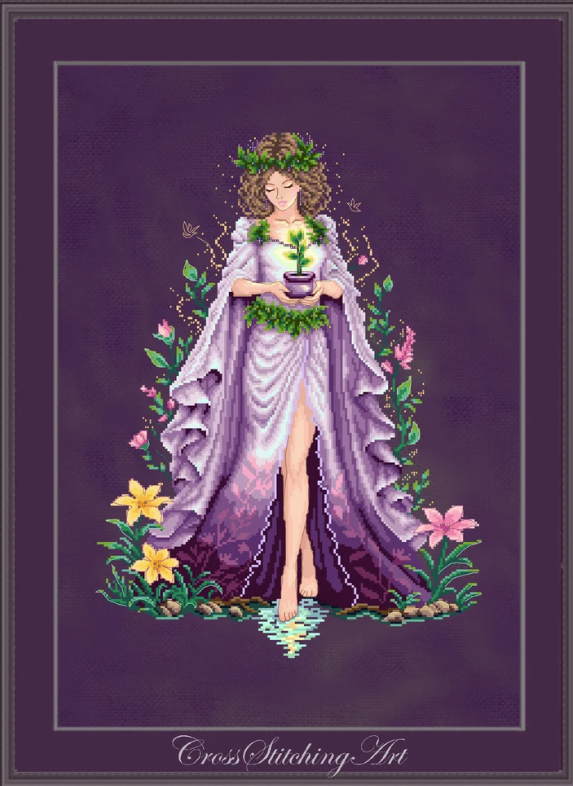 *Preorder* Mira, Priestess of Earth by Cross Stitching Art