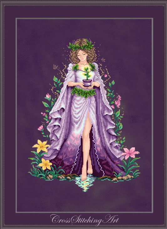 *Preorder* Mira, Priestess of Earth by Cross Stitching Art