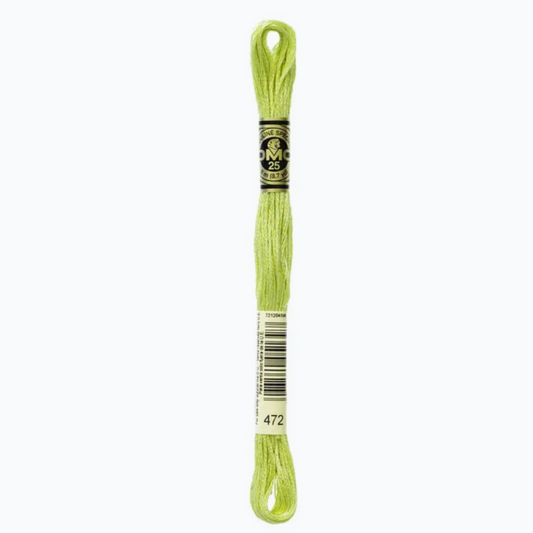 DMC 6 Strand Cotton Embroidery Floss #472 -  Avocado Green Ultra Light