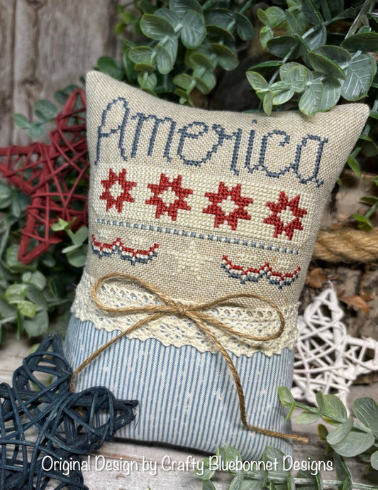 ✓ America by Crafty Bluebonnet Designs