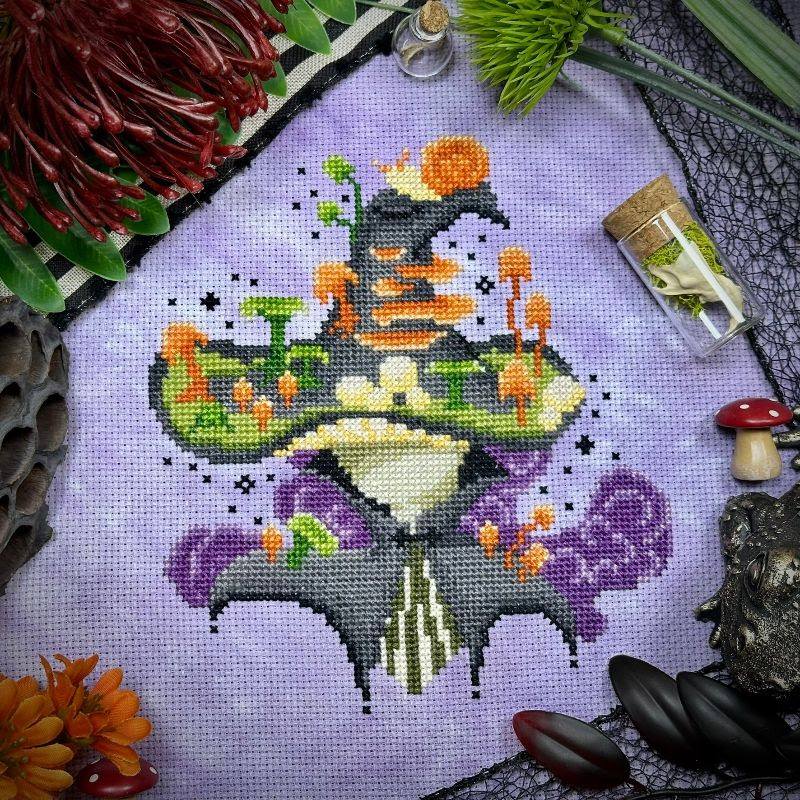 ✓ Mushroom Witch by The Stitch Crypt