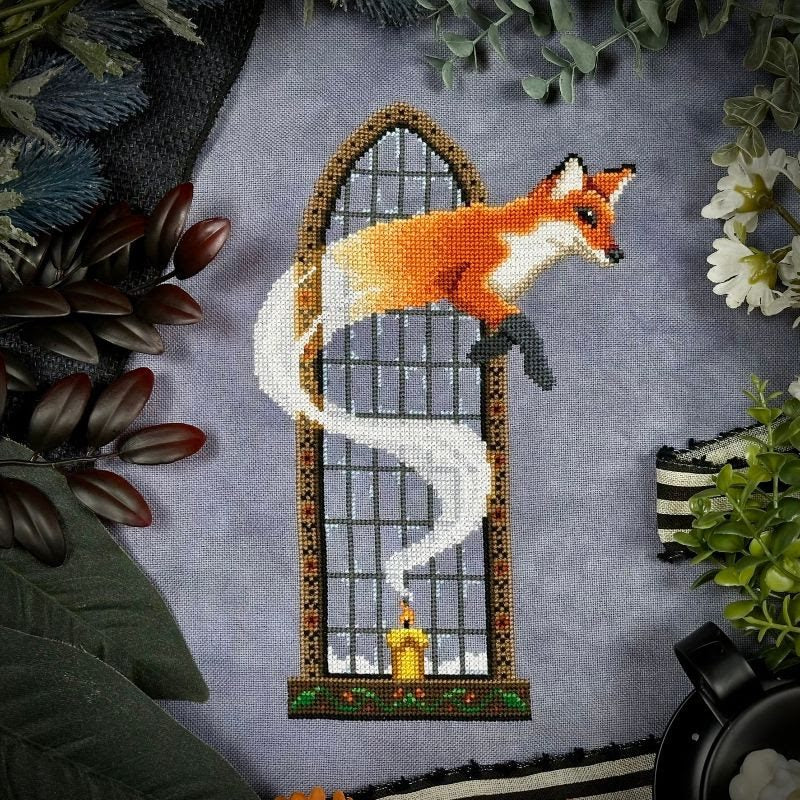 ✓ Candle Fox by The Stitch Crypt