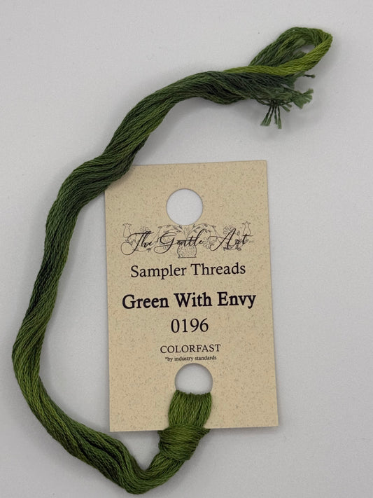 0196 Green With Envy | 6 Strand Embroidery Floss by The Gentle Art