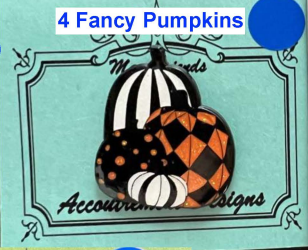 *PREORDER* Four Fancy Pumpkins Needle Minder by Accoutrement Designs for Needlework Marketplace